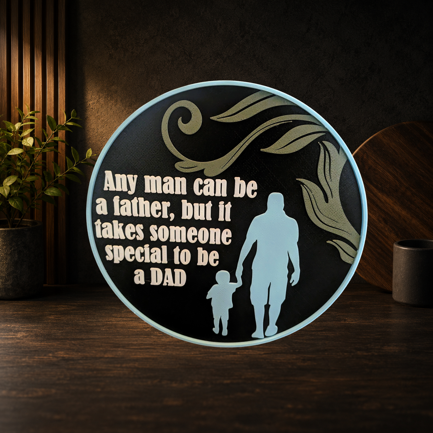 Special Dad Round Plaque