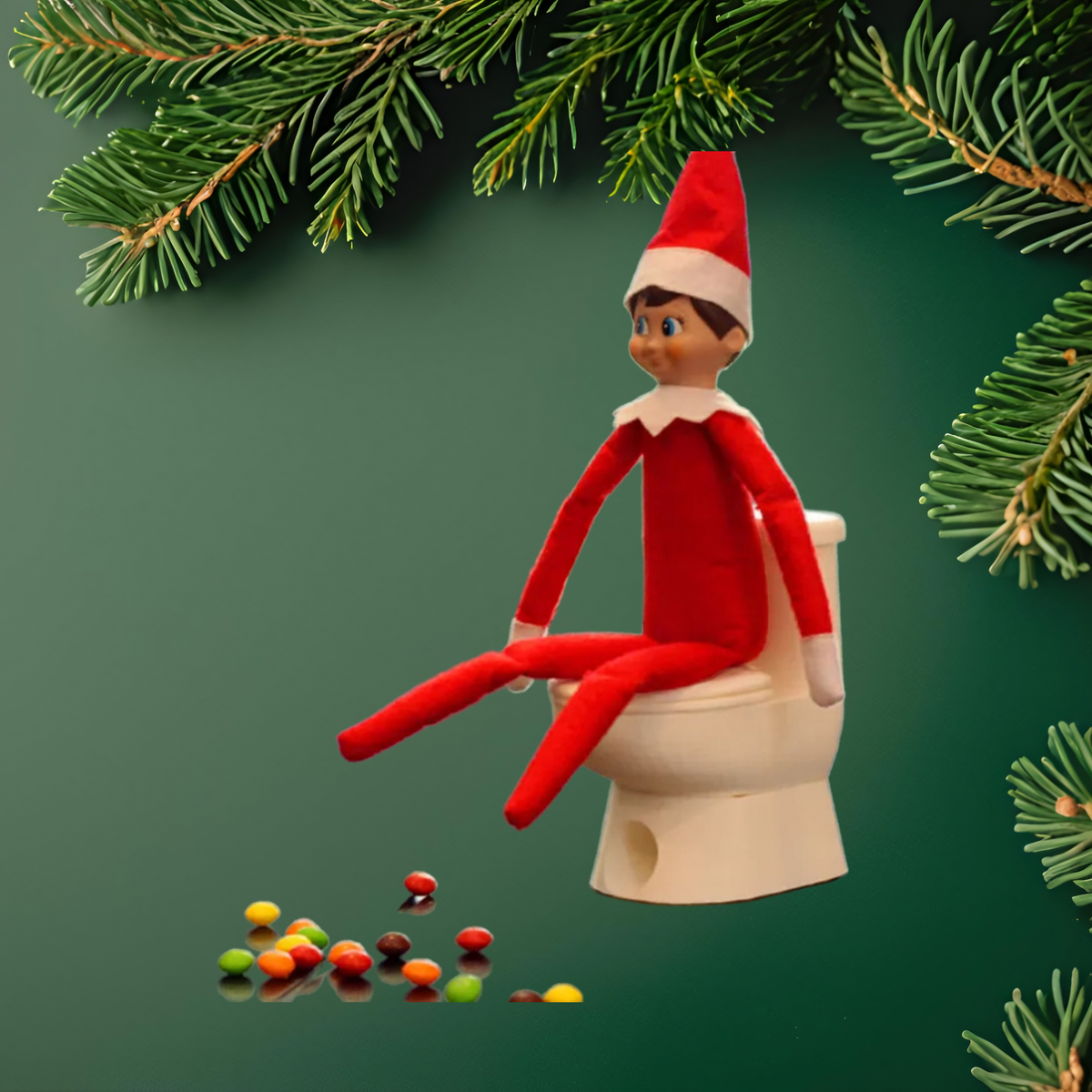 Elf Toilet Candy Dispenser