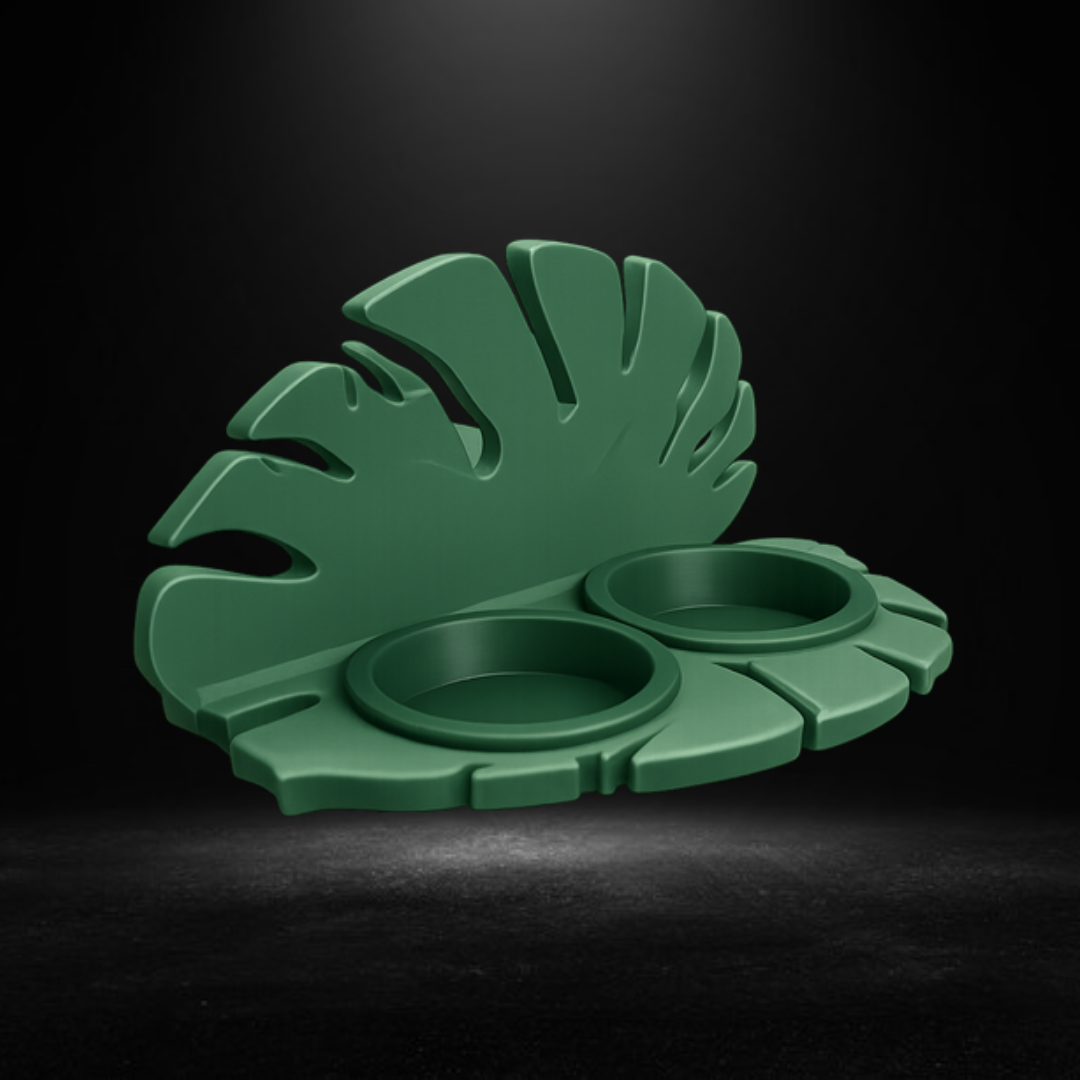 Monstera Leaf Gecko Feeding Dish product photo