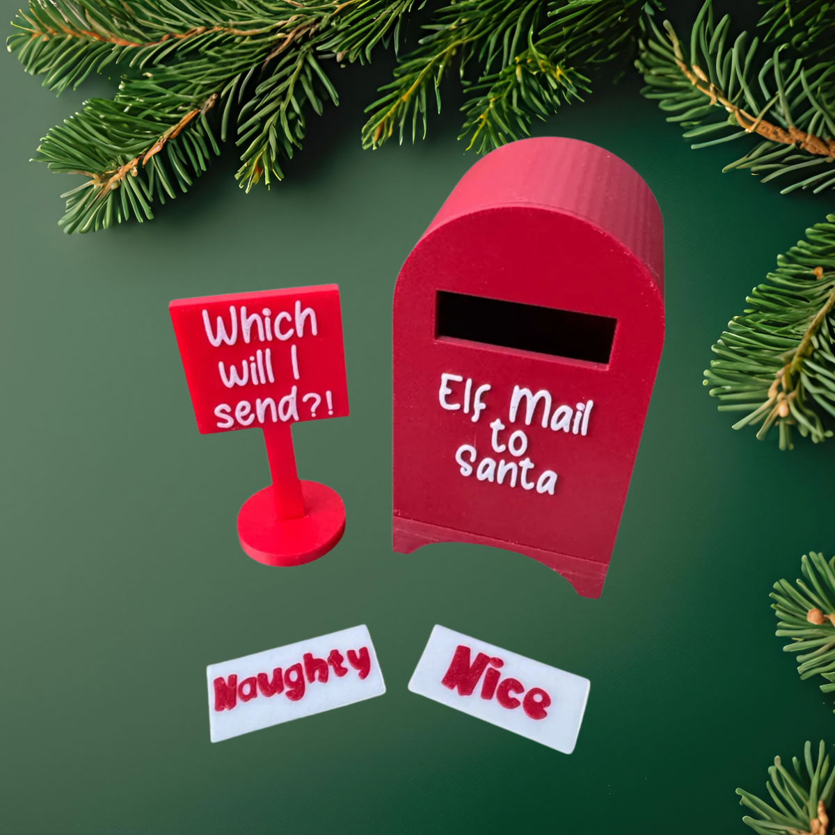 Elf Mail to Santa Mailbox Set