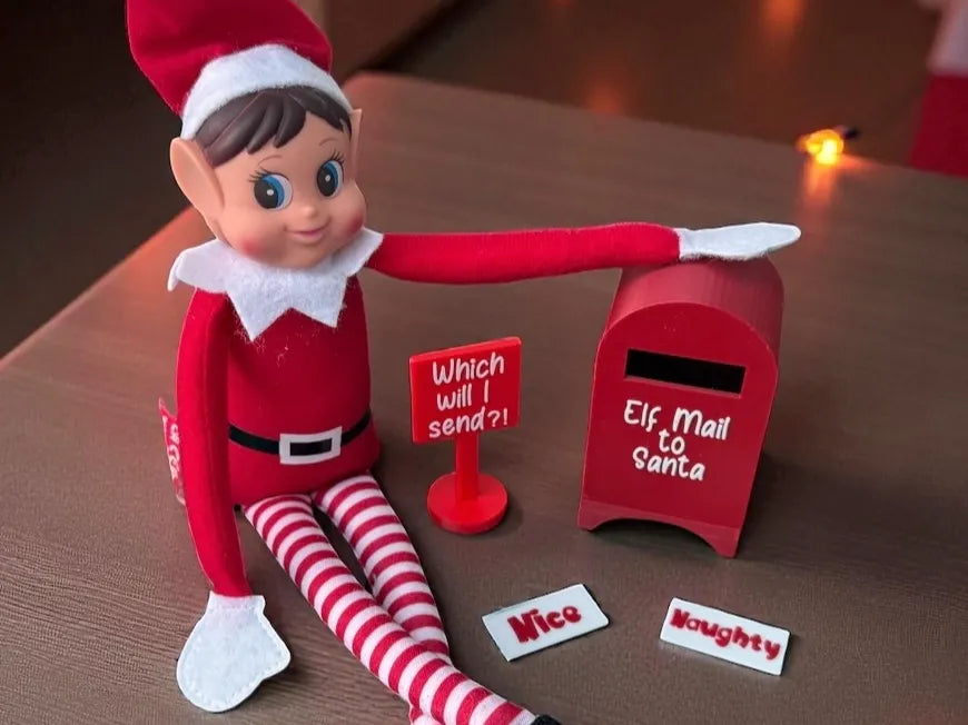Elf Mail to Santa Mailbox Set